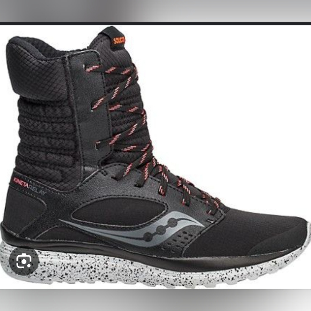 Saucony Black Kineta Relay Boot High-Top Sneakers
